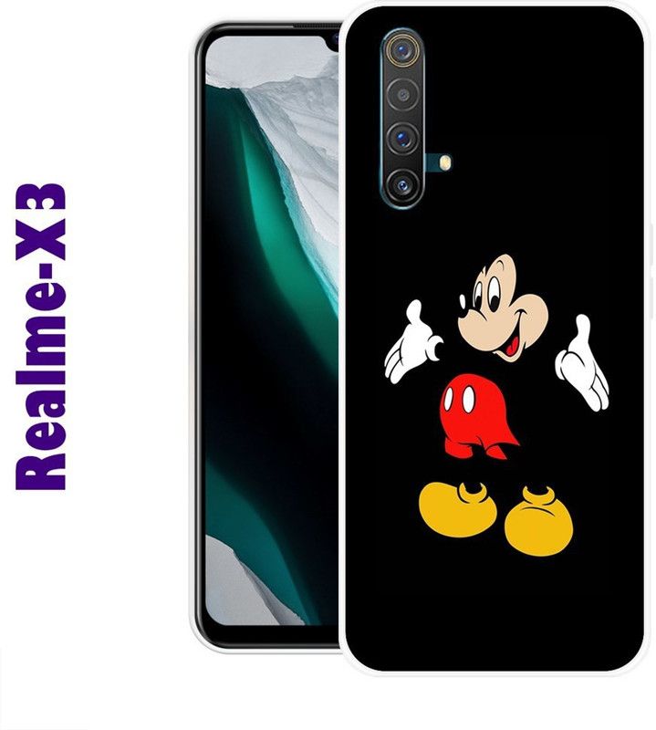 CellWorld Back Cover for Realme X3  (Multicolor, Silicon)