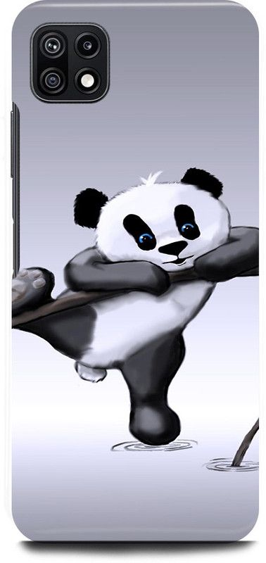 JUGGA Back Cover for SAMSUNG Galaxy A22 5G, OSO, PANDA, BHALU, BEER  (Grey, Hard Case, Pack of: 1)