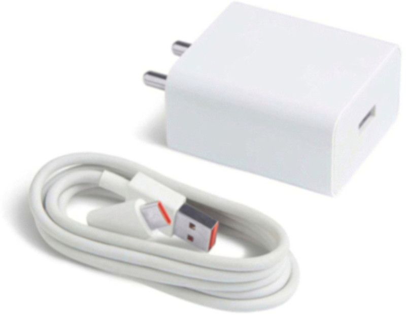 Shopdeal 18 W Adaptive Charging 2.4 A Mobile Type-C Charger For Oppo Reno6 QC 3.0, Rapid, MI, VOOC, AFC Charger with Detachable Cable  (White, Cable Included)