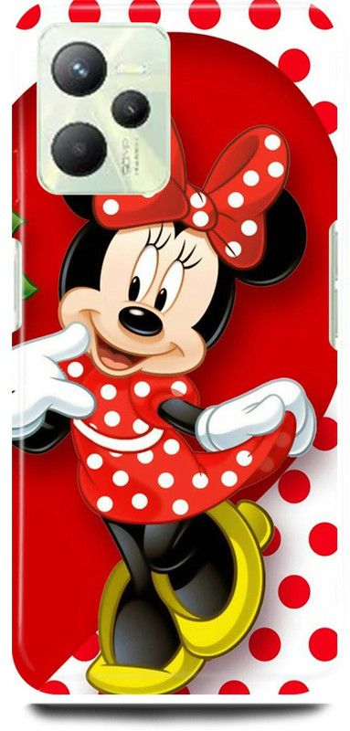 play fast Back Cover for Realme C35, RMX3511 MICKEY, MOUSE, MINNIE, MOUSE, DOLL  (Red, Hard Case, Pack of: 1)