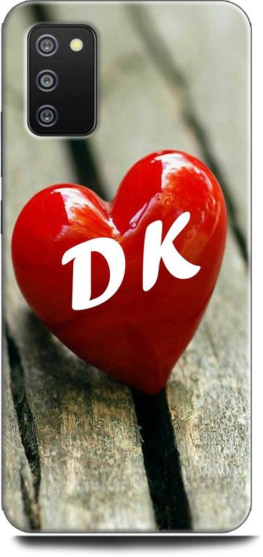 INDICRAFT Back Cover for SAMSUNG Galaxy F02s D K, D LOVES K, NAME, LETTER, ALPHABET, DK LOVE, HART, BLUE  (Multicolor, Dual Protection, Pack of: 1)