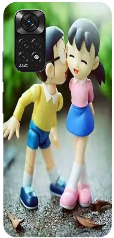 THE NARAYANA COLLECTIONS Back Cover for REDMI NOTE 11s-NOBITA,SHIZUKA,DORAEMON,LOVE,CARTOON  (Multicolor, Hard Case, Pack of: 1)