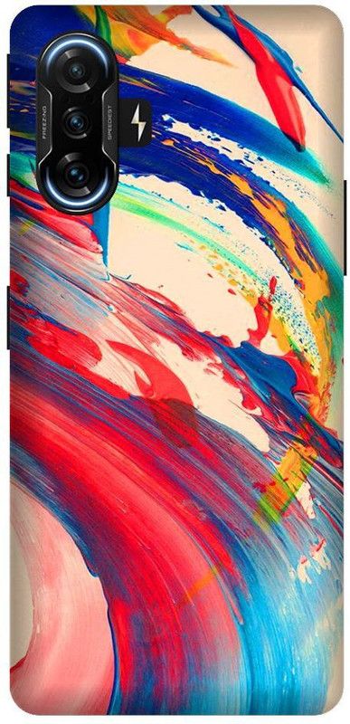 BYXIS Back Cover for Poco F3 GT Colourfull, abstract, design, simple, paint  (Multicolor, Shock Proof, Pack of: 1)