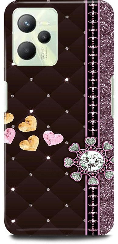 play fast Back Cover for Realme C35  (Blue, Purple, Hard Case, Pack of: 1)