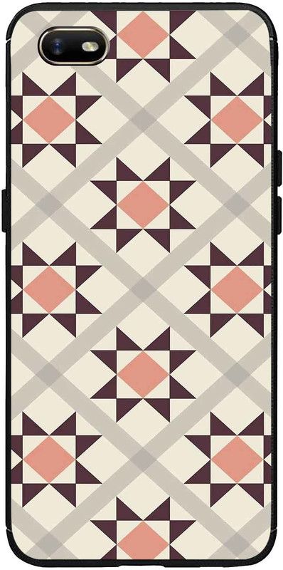 CaseRepublic Back Cover for OPPO A1K  (Black, Grip Case, Pack of: 1)