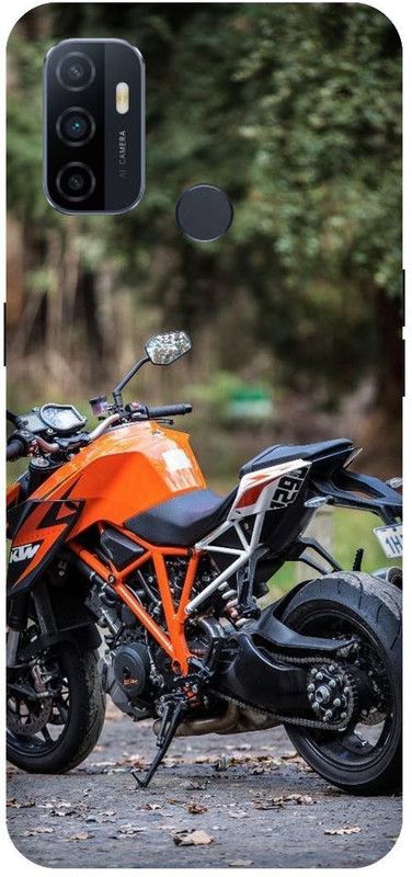 PHONE WALEY.COM Back Cover for OPPO A33 (4G) , CPH2137 ,KTM BIKE,BULLET,Royal Enfield,Printed back cover  (Orange, Hard Case, Pack of: 1)