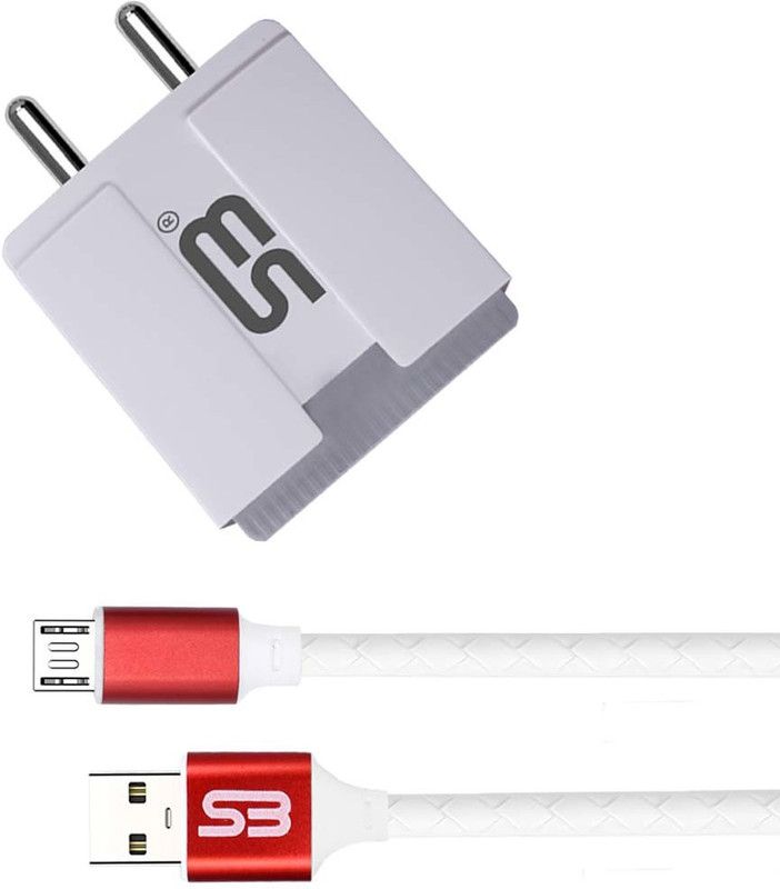 SB 12 W NA 3.4 A Multiport Mobile Dual Port 5V/3.4A Wall Charger, Travel Adapter with Micro USB Cable COLRA4201 Charger with Detachable Cable  (White, Cable Included)