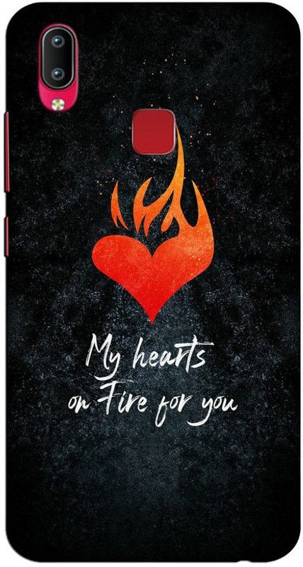 CROKIAN Back Cover for Vivo Y95 Fire heart Back Cover  (Multicolor, Hard Case, Pack of: 1)