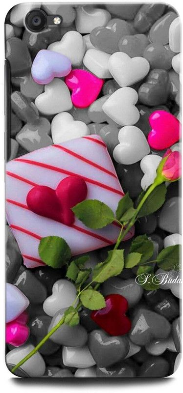 ORBIQE Back Cover for ViVO Y55S 1610 FLOWER, LOVE, HEART, ROSE, COUPLE  (Multicolor, Hard Case, Pack of: 1)