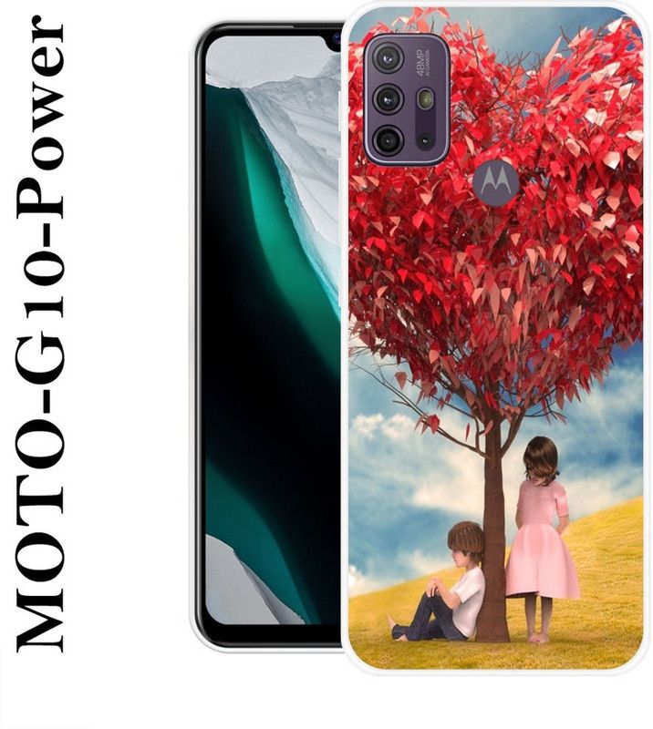 REALKING Back Cover for Motorola Moto G10 Power  (Multicolor, Silicon)