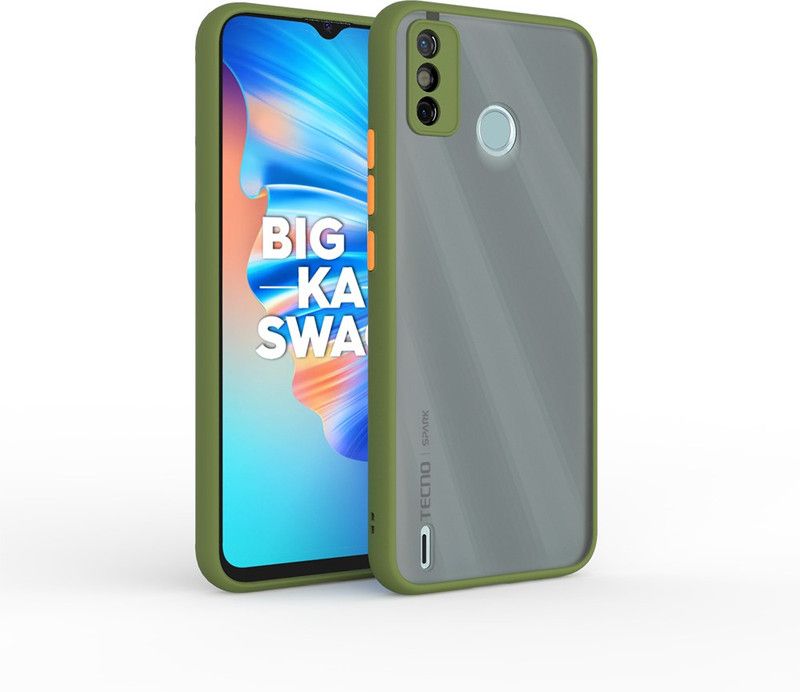 BLACK GORILLA Back Cover for Tecno Spark Go ( 2020 ),Tecno Spark 6 Go, LIGHT GREEN  (Green, Camera Bump Protector, Pack of: 1)