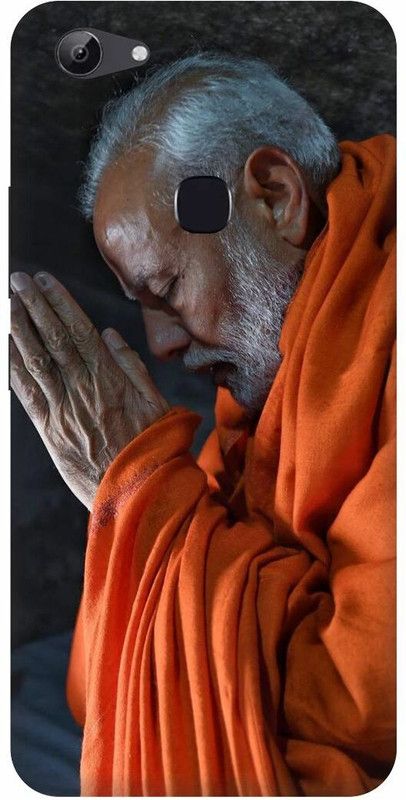 FRONK Back Cover for vivo Y81, vivo 1803 NARENDRA, MODI, PRIME, MINISTER  (Orange, Hard Case, Pack of: 1)