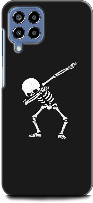 WallCraft Back Cover for SAMSUNG Galaxy M53 5G  (Black, White, Pack of: 1)