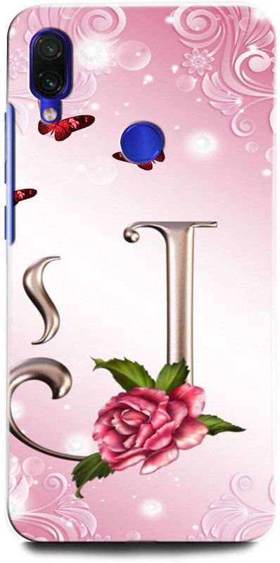 INTELLIZE Back Cover for Redmi Note 7 MZB7263IN J, J LETTER, J ALPHABET, DESIGN  (Multicolor, Hard Case, Pack of: 1)