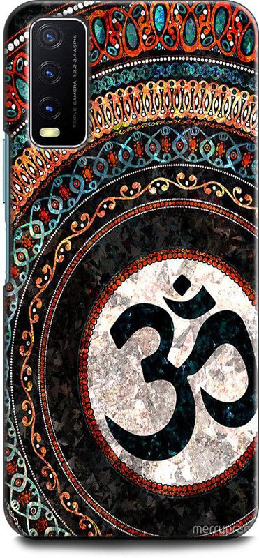 Dronk Back Cover for Vivo Y20A, V2101 OM, LORD SHIVA, OM SYMBOL, GOD  (Multicolor, Dual Protection, Pack of: 1)