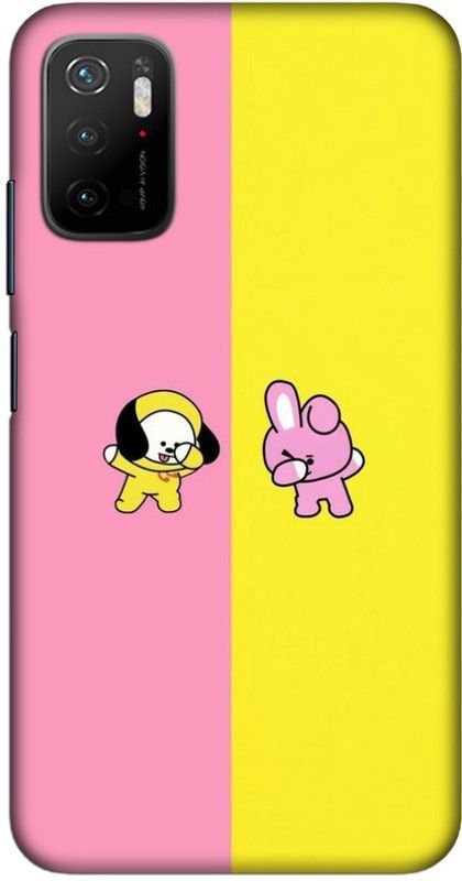 CROKIAN Back Cover for Poco M3 Pro 5G Cartun Back Cover  (Yellow, Hard Case, Pack of: 1)