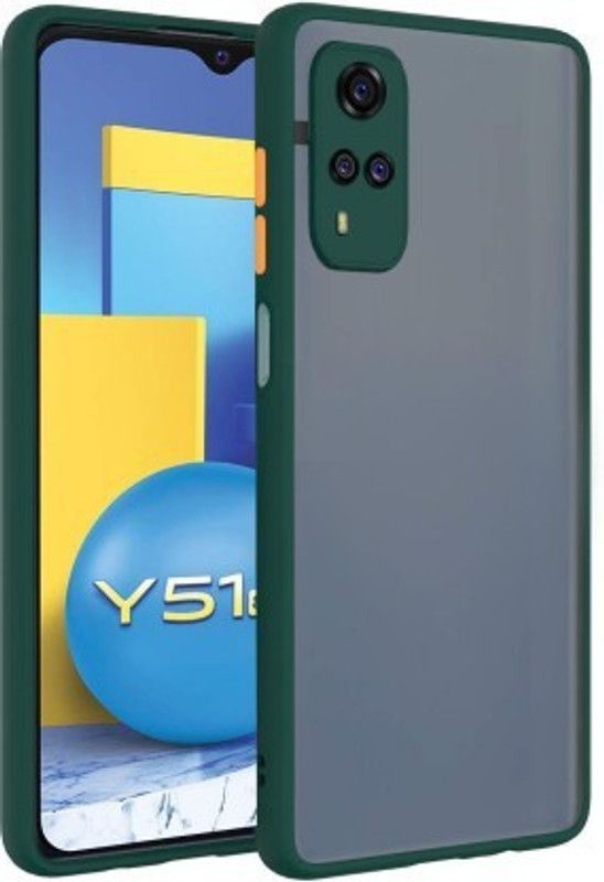 Cermarise Back Cover for Vivo Y31  (Green, Camera Bump Protector, Pack of: 1)