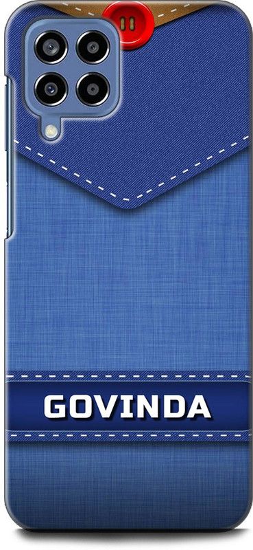 WallCraft Back Cover for SAMSUNG Galaxy M53 5G GOVINDA NAME, G LETTER, BLUE, JEANS, ALPHABET, DESIGN  (Multicolor, Dual Protection, Pack of: 1)