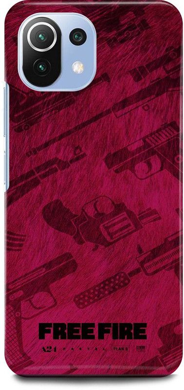 JUGGA Back Cover for Mi 11 Lite, FREEFIRE, GAME  (Purple, Hard Case, Pack of: 1)