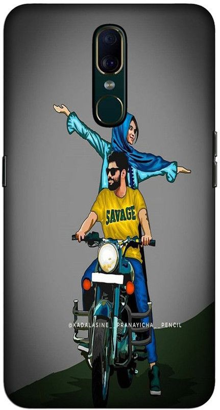 CROKIAN Back Cover for Oppo F11 Couple Savage Back Cover  (Multicolor, Hard Case, Pack of: 1)