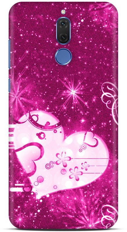 Sankee Back Cover for Honor 9i  (Pink, White, Hard Case)