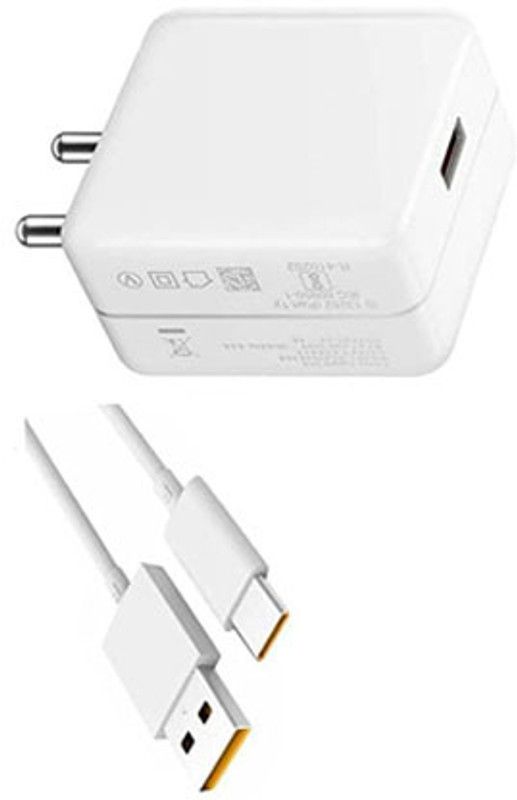 eKus Warp Mobile 65watt Quick Speed Charger Adapter Charger with Detachable Cable  (White, Cable Included)