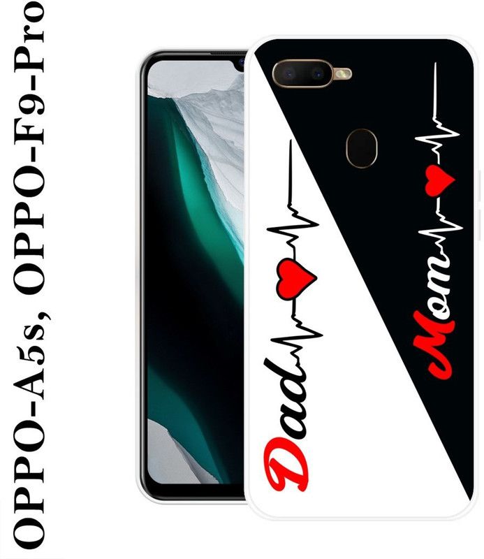 KUDI Back Cover for Oppo A5s  (Black, White, Silicon)
