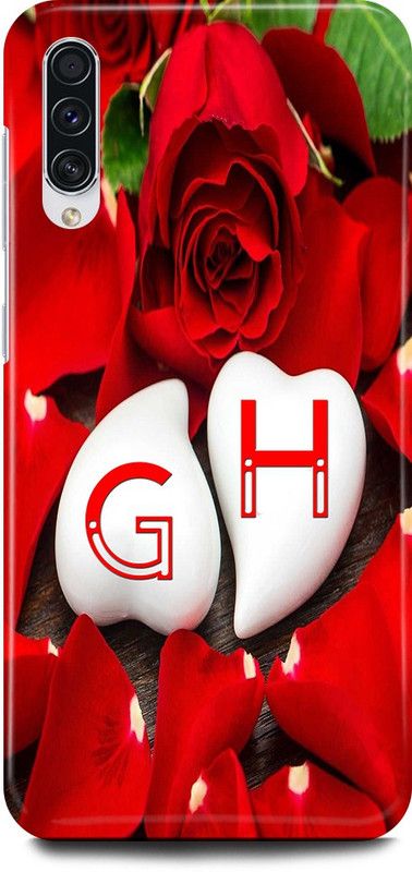JUGGA Back Cover for Honor 9x Pro, G LOVES H NAME,G NAME, H LETTER, ALPHABET,G LOVE H NAME  (Red, Hard Case, Pack of: 1)