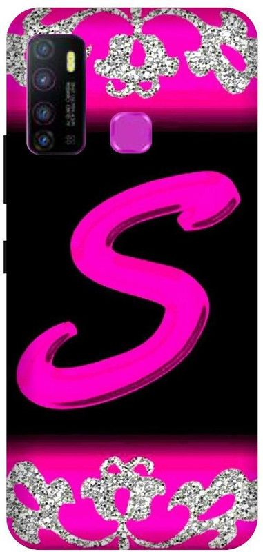 VS PRINT LINK Back Cover for Infinix Hot 9 Pro , X655F ,S letter,S name S word , Printed Back Cover  (Pink, Hard Case, Pack of: 1)