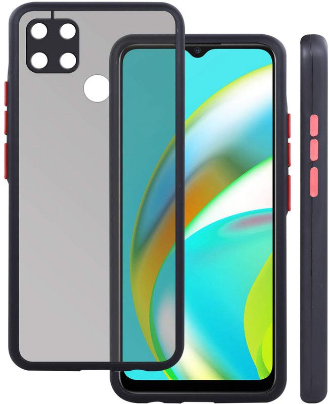 ztron Back Cover for Realme narzo 20  (Black, Shock Proof)