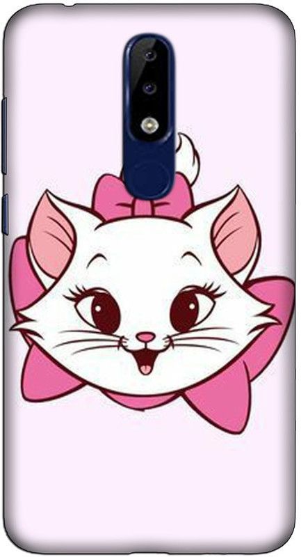CROKIAN Back Cover for Nokia 6.1 Plus Cutie Cat Back Cover  (Multicolor, Hard Case, Pack of: 1)