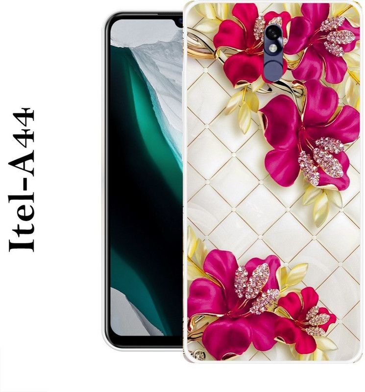 KUDI Back Cover for Itel A44, Itel A44 Pro  (White, Pink, Silicon)