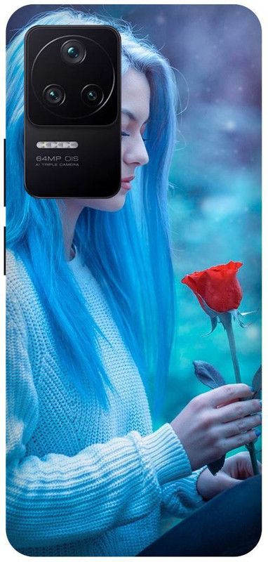 play fast Back Cover for POCO F4 5G  (Blue, Hard Case, Pack of: 1)