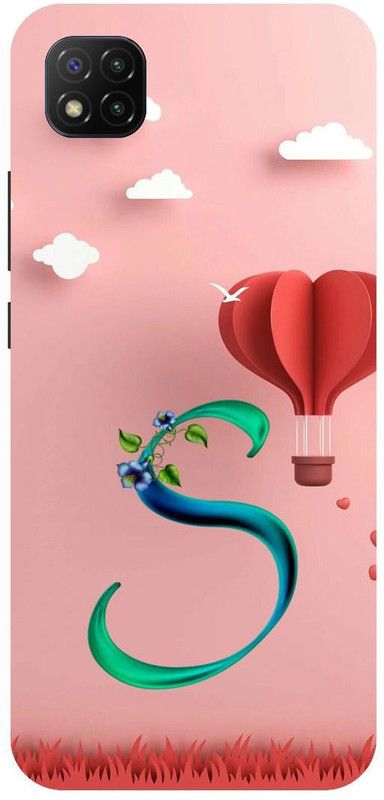 UMPRINT Back Cover for Poco C3/MZB07RJIN S S Latter Alphabet Printed Back Cover  (Multicolor, Hard Case, Pack of: 1)