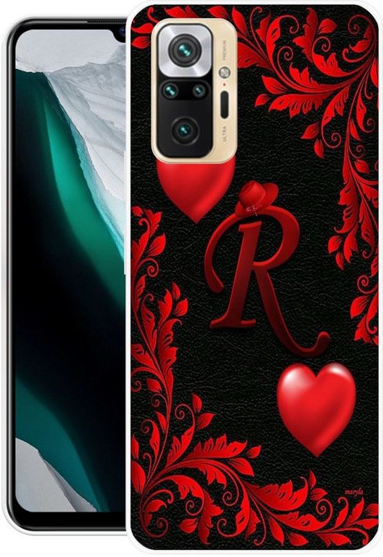 BLUEBUG Back Cover for Redmi Note 10 Pro, Redmi Note 10 Pro Max  (Black, Red, Grip Case, Silicon, Pack of: 1)