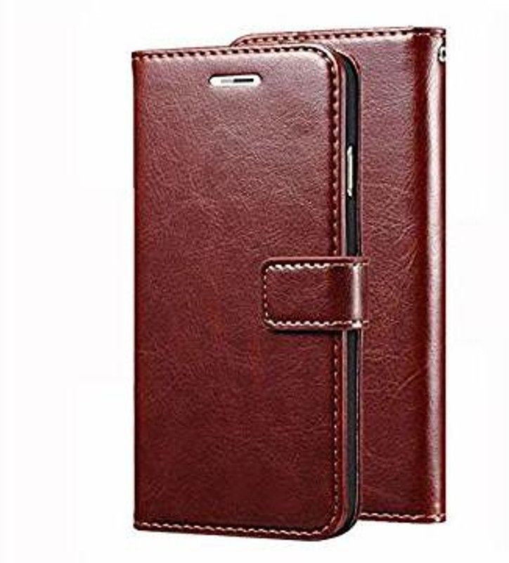 MobileMantra Flip Cover for Flip Cover for Oppo A52 PU Leather Vintage Case with Card Holder and Magnetic Stand (Brown)  (Brown, Dual Protection, Pack of: 1)