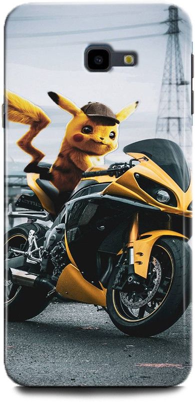 Afterglow Back Cover for SAMSUNG Galaxy J4 Plus ANIME, BIKE, JOESYLAR, MOTOR, PIKACHU, POKEMON, YAMAHA, YAMAHAR1  (Multicolor, Shock Proof, Pack of: 1)