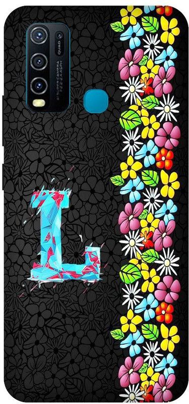 SSMORYA Back Cover for Vivo Y30 ,L Flower Name Multicolour Printed  (Multicolor, Shock Proof, Pack of: 1)