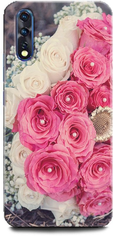 INDICRAFT Back Cover for Vivo Z1x, Rose, Printed  (Multicolor, Shock Proof, Pack of: 1)