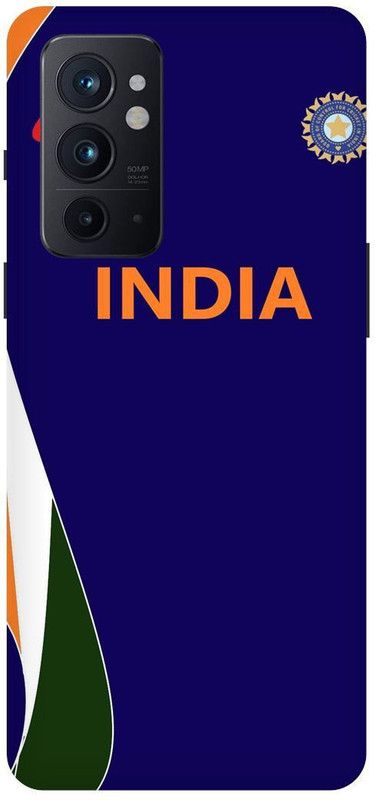 PICHKU Back Cover for ONE PLUS 9RT- MT2110-INDIA,INDIAN,SPORTS,CRICKET,JERSEY,BLEED,BLUE,NIKE,BCCI,LOGO  (Blue, Hard Case, Pack of: 1)