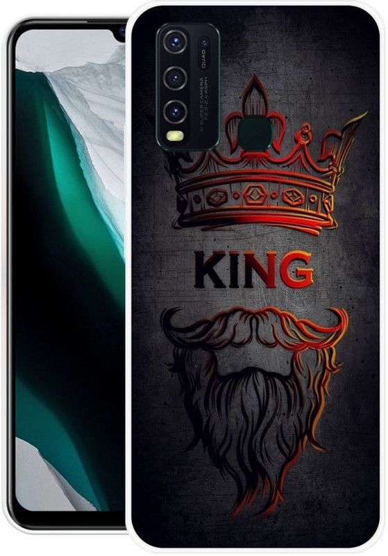 Krtagy Back Cover for Vivo Y50, Vivo Y30  (Grey, Red, Silicon, Pack of: 1)