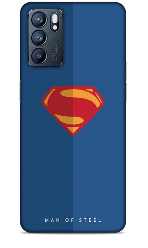 Coverland Back Cover for Oppo Reno6 5G  (Blue, Red)