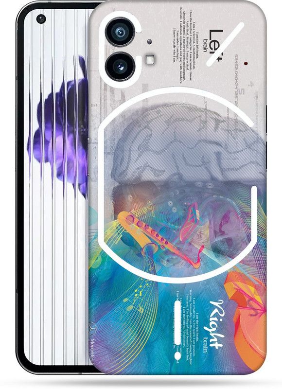 SkinoMania Nothing-Phone(1) Mobile Skin  (Multicolor Brain Art)
