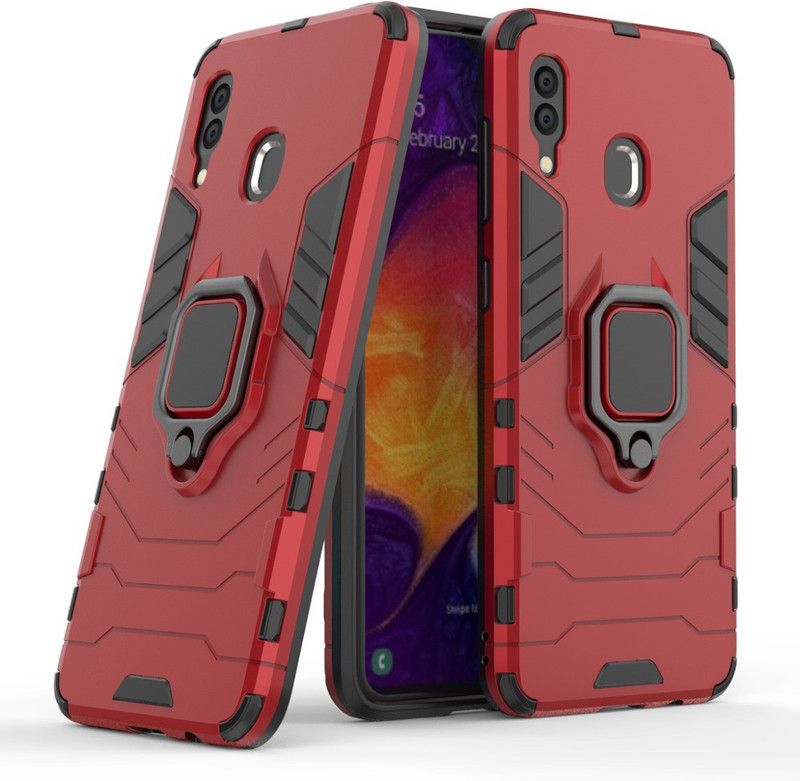 ZIVITE Back Cover for Samsung Galaxy A30  (Red, Rugged Armor, Pack of: 1)