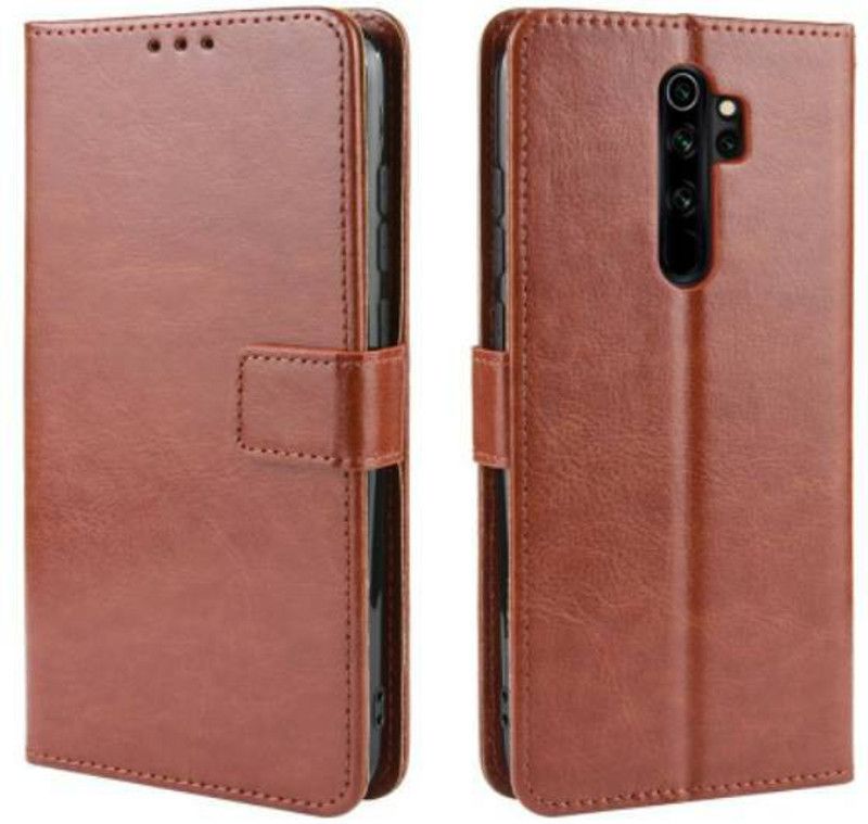 Casesily Wallet Case Cover for Oppo A5 2020  (Brown, Dual Protection, Pack of: 1)