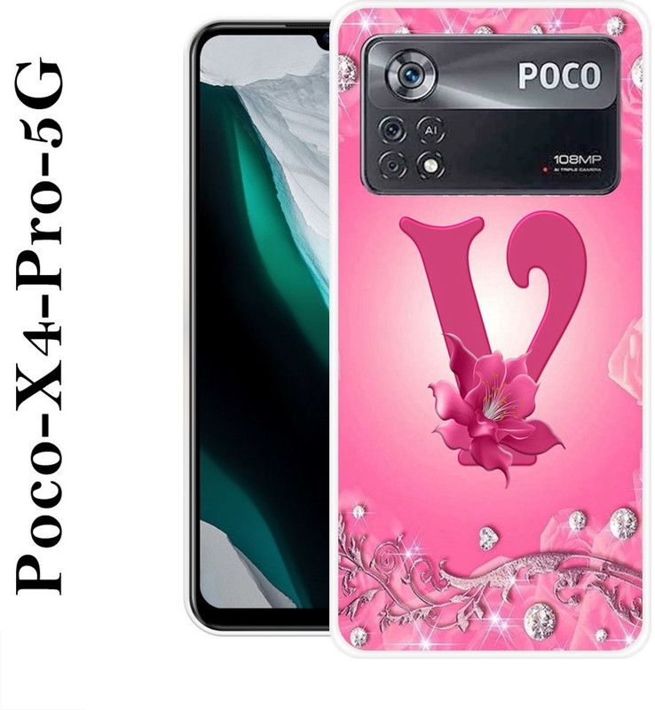 INDIALAND Back Cover for Poco X4 Pro 5G  (Pink, Grip Case, Silicon)