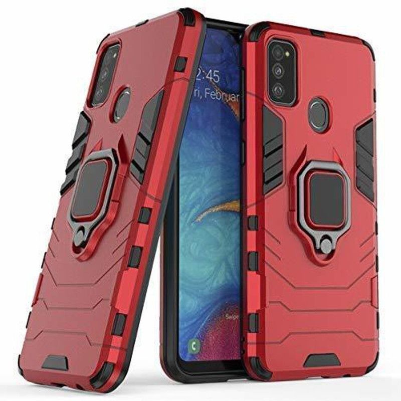 FITSMART Bumper Case for Samsung Galaxy M30s  (Red, Rugged Armor, Pack of: 1)