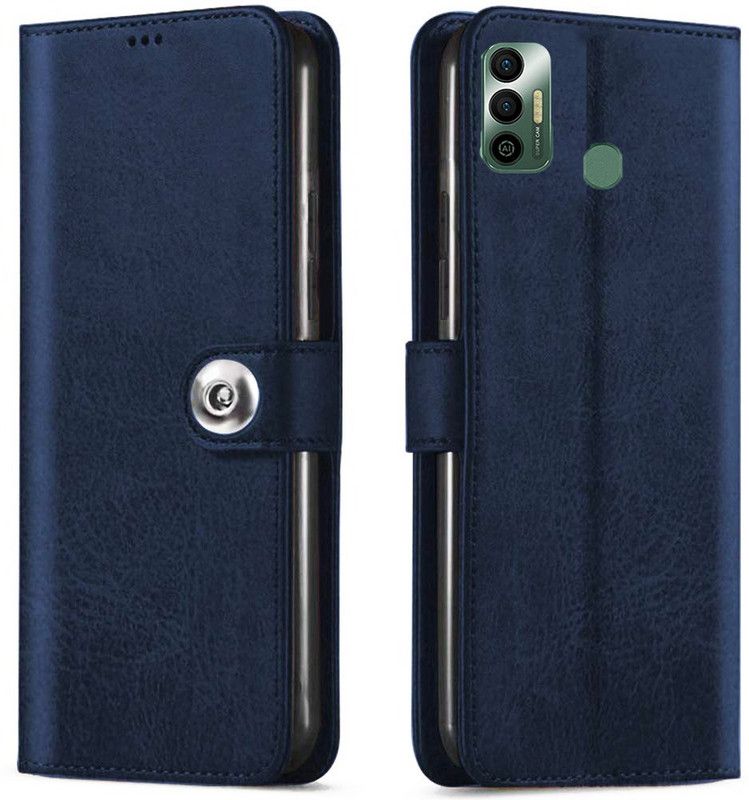 Rehmat Flip Cover for TECNO SPARK 7T  (Blue, Pack of: 1)