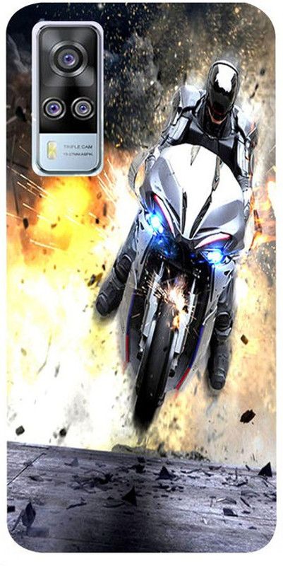 Mobismart Back Cover for Vivo Y51(2020)  (Multicolor, Waterproof, Silicon)
