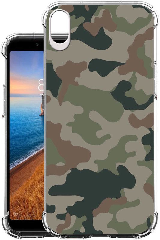 Snazzy Back Cover for Mi Redmi 7A  (Khaki, Shock Proof, Silicon, Pack of: 1)